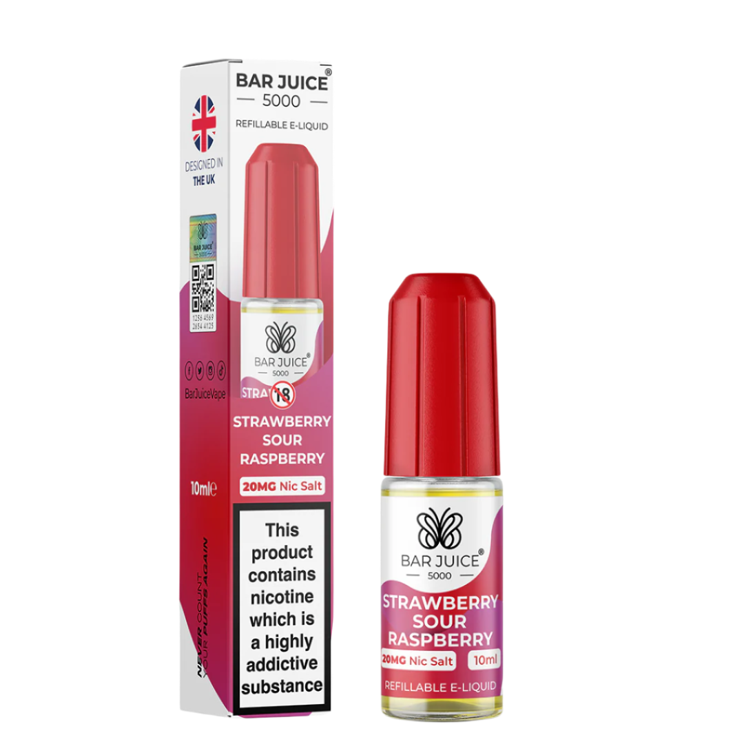Strawberry Sour Raspberry 10ml by Bar Juice 5000
